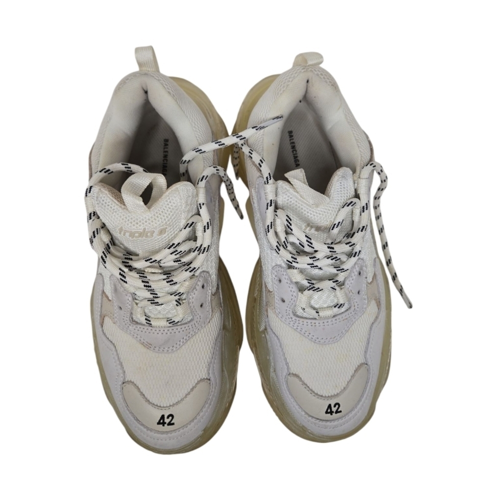 Balenciaga Men's Triple S Clear Sole Sneaker Size 9 - Picture 5 of 10